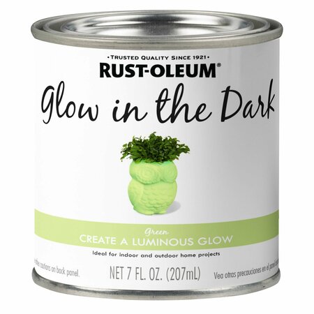 Rust-Oleum Glow In The Dark Paint, 1/2 pt., PK6 214945